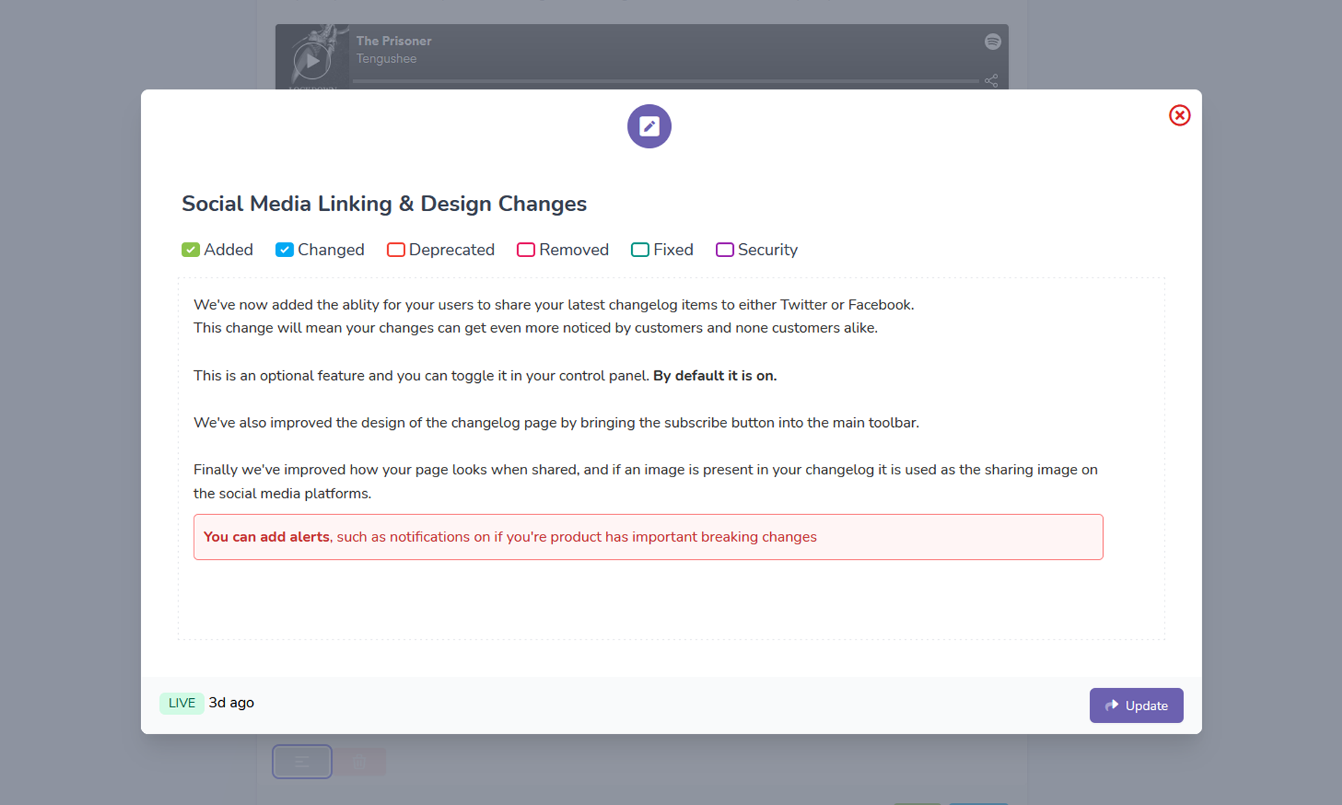Customer profile user interface