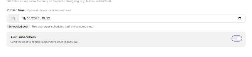ChangeCrab post scheduler